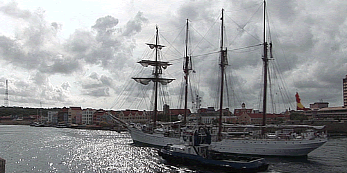 Segelschiff vor Willemstad